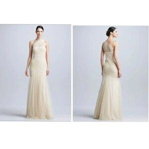 Wtoo One-Shoulder Tulle Gown  Size 2